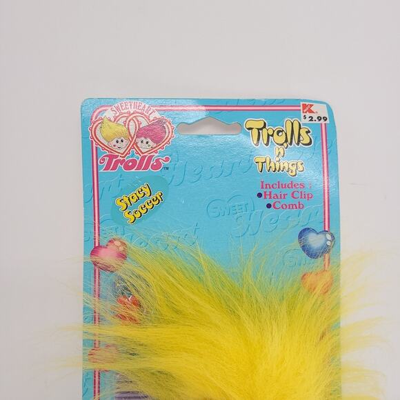 Vintage 1998 Imperial Sweetheart Troll “Stacy Soccer” Yellow Hair & Eyes New - Picture 2 of 4